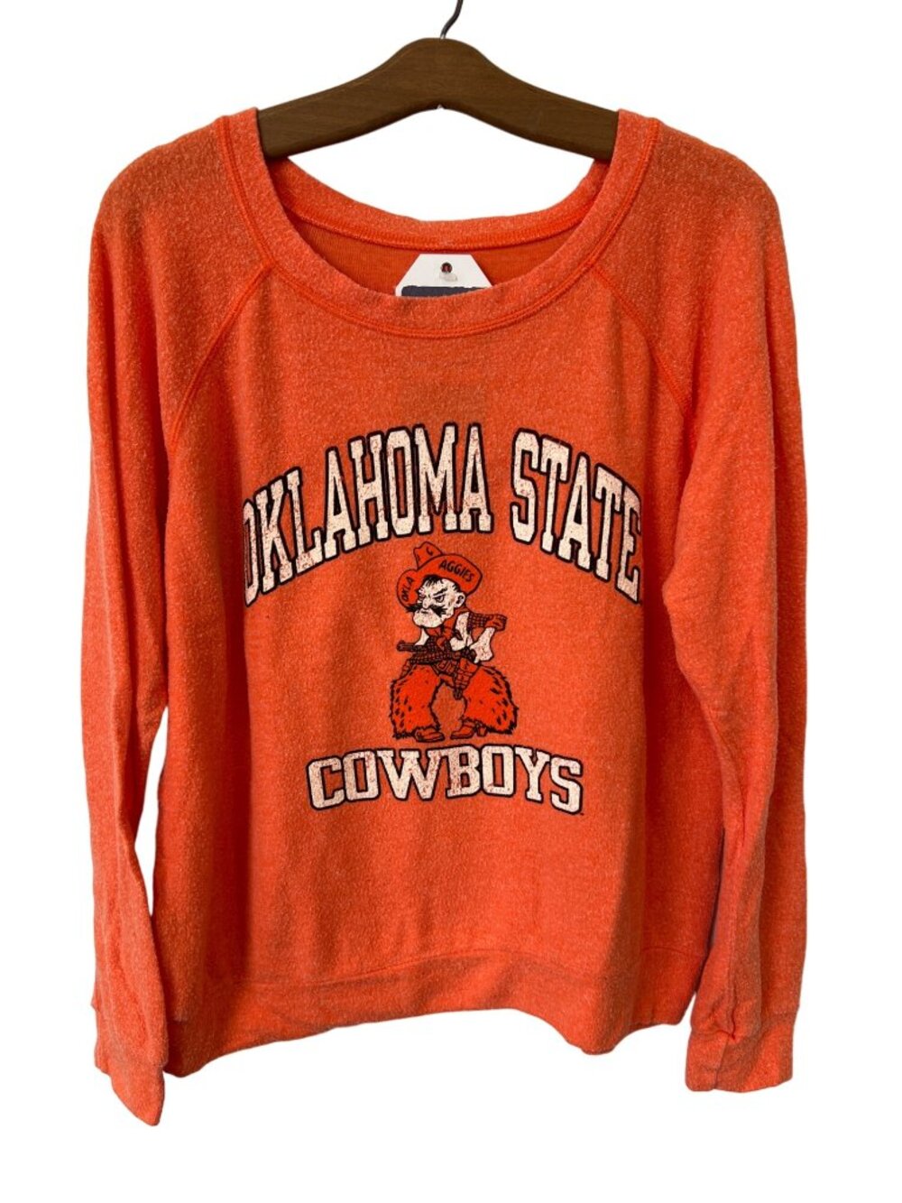 Blue 84 Sweatshirt Medium Oklahoma State Cowboys Pullover Tee Orange College NEW